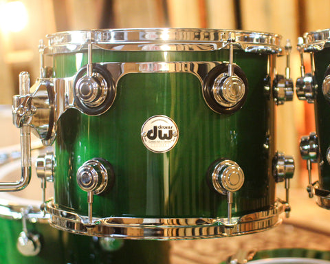 DW Collector's Maple SSC Hunter Green Lacquer Drum Set - 22,10,12,14,16 - SO#1443330