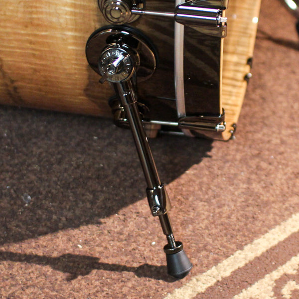 DW Collector's Maple SSC Candy Black Burst over Heartwood Curly Maple Drum Set - 22,10,12,14,16,14sn - SO#1391933