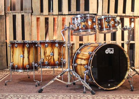 DW Collector's Maple SSC Tobacco Burst over Chen Chen Drum Set - 22,10,12,14,16 - SO#1328480