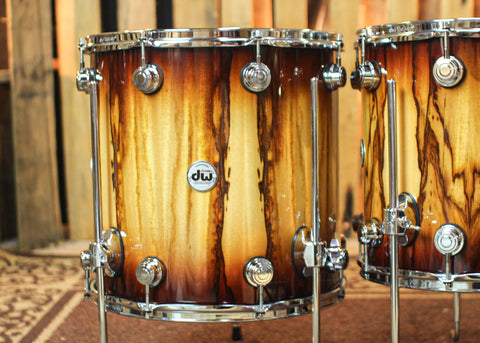 DW Collector's Maple SSC Tobacco Burst over Chen Chen Drum Set - 22,10,12,14,16 - SO#1328480