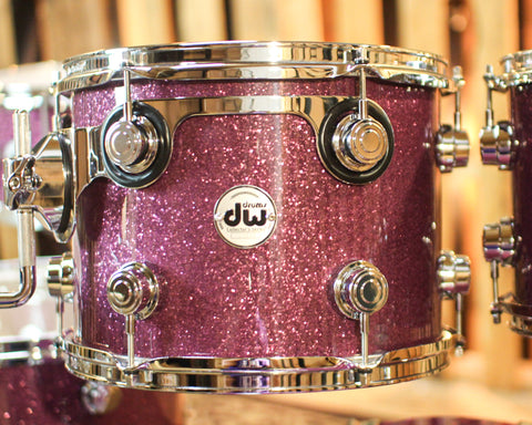 DW Collector's Maple SSC Purple Glass Drum Set - 22,10,12,14,16,14sn - SO#1354753