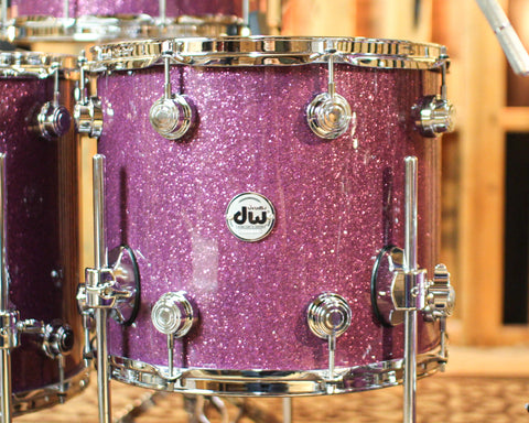 DW Collector's Maple SSC Purple Glass Drum Set - 22,10,12,14,16,14sn - SO#1354753