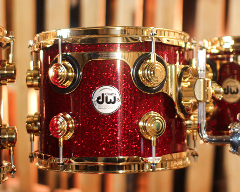 DW Collector's Maple SSC Ruby Glass Drum Set - 22,8,10,12,14,16 - SO#1438710