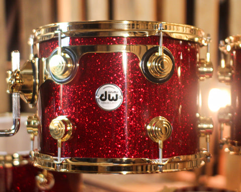DW Collector's Maple SSC Ruby Glass Drum Set - 22,8,10,12,14,16 - SO#1438710