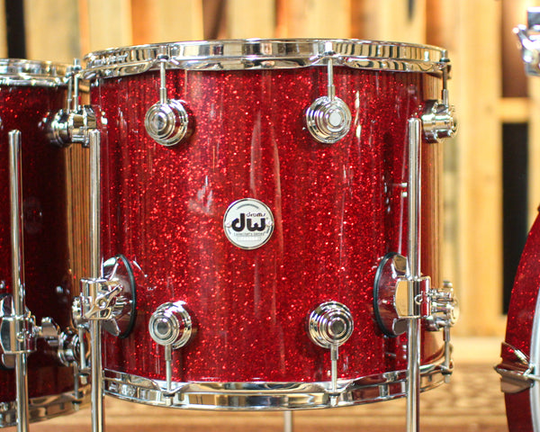 DW Collector's Maple SSC Ruby Glass Drum Set - 22,10,12,14,16 - SO#1332134