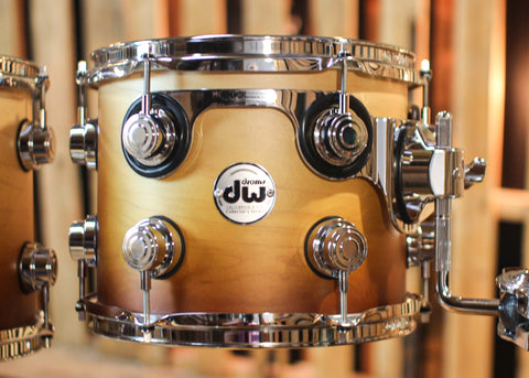 DW Collector's Maple SSC Satin Burnt Toast Fade Drum Set - 22,10,12,16 - SO#1313032