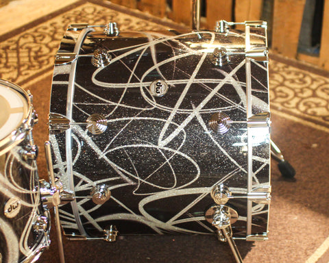 DW Collector's Maple SSC Smoke Glass Contrail Drum Set - 22,8,10,12,14,16 - SO#1428273