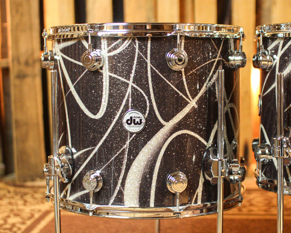 DW Collector's Maple SSC Smoke Glass Contrail Drum Set - 22,8,10,12,14,16 - SO#1428273