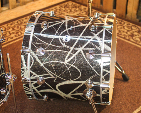 DW Collector's Maple SSC Smoke Glass Contrail Drum Set - 22,10,12,16 - SO#1428273