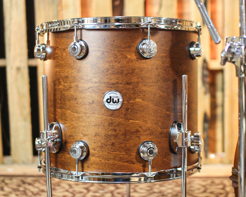 DW Collector's Maple SSC Walnut Satin Oil Drum Set - 22,10,12,16 - SO#1354057