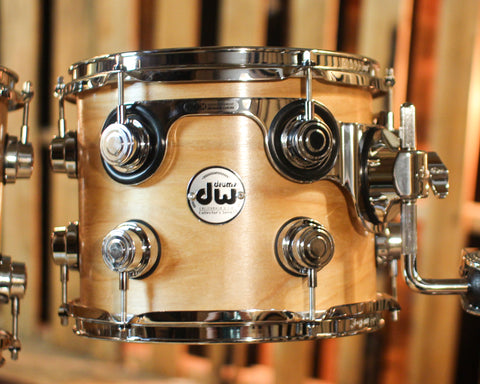 DW Collector's Pure Birch HVLT Natural Satin Oil Drum Set - 22,10,12,16 - SO#1433138