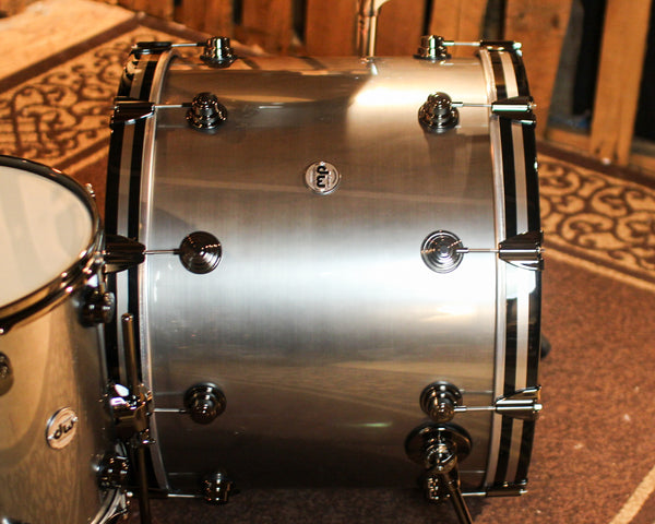 DW Collector's Oak Anodized Stainless Steel Drum Set - 24,10,12,13,15,18,14sn - SO#1357434