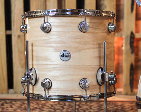 DW Collector's Pure Oak HVLT Natural Satin Oil Drum Set - 22,10,12,16 - SO#1433141