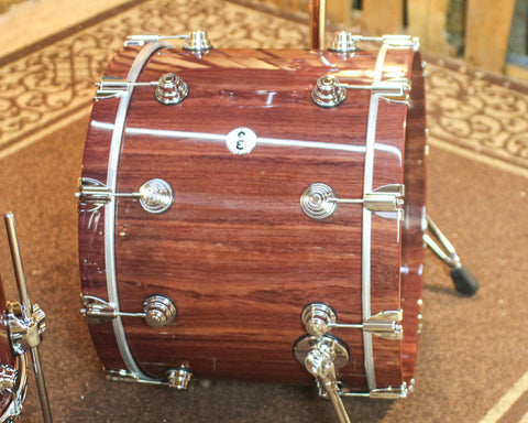DW Collector's Pure Purpleheart VLT Natural Lacquer Drum Set - 22,10,12,16 - SO#1446368