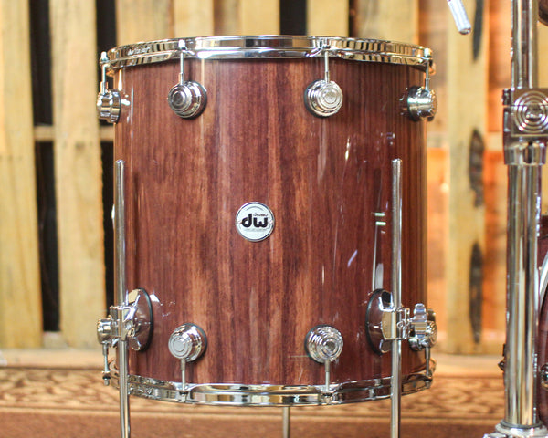 DW Collector's Pure Purpleheart VLT Natural Lacquer Drum Set - 22,10,12,16 - SO#1446368