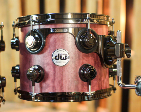 DW Collector's Pure Purpleheart VLT Natural Satin Oil Drum Set - 22,10,12,16 - SO#1398023