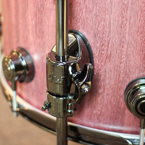 DW Collector's Pure Purpleheart VLT Natural Satin Oil Drum Set - 22,10,12,16 - SO#1398023