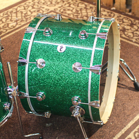 DW Collector's Santa Monica Green Glass Drum Set - 14x22,9x13,14x16 - SO#1320872