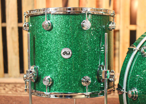 DW Collector's Santa Monica Green Glass Drum Set - 14x22,9x13,14x16 - SO#1320872