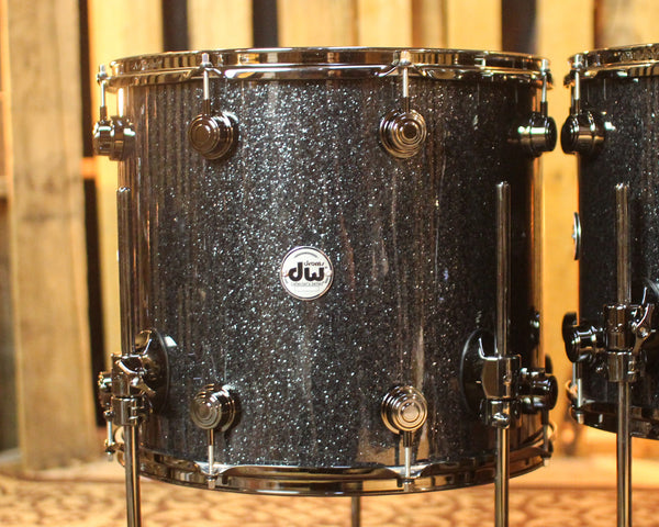 DW Collector's SonicPly Black Ice Drum Set - 22,10,12,14,16 - SO#1433129