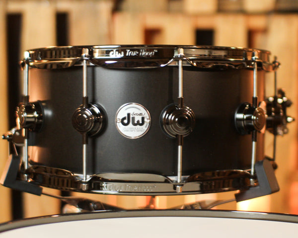 DW Collector's SonicPly Ebony Satin Oil Drum Set - 22,10,12,16,14sn - SO#1412867