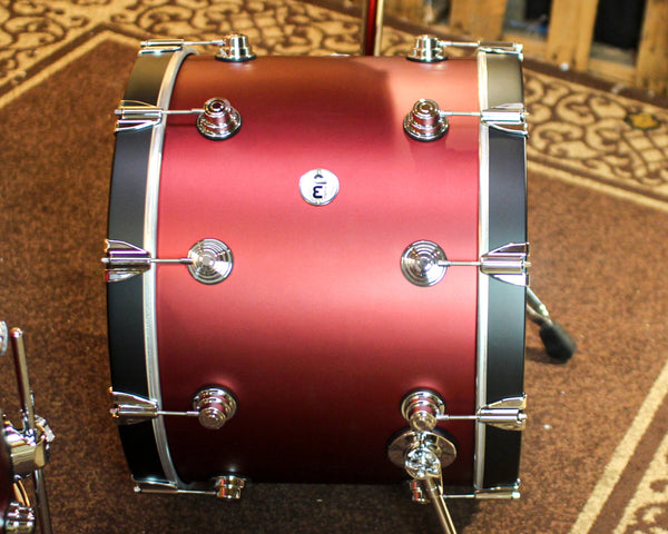 DW Collector's Maple Cherry Metallic Hard Satin Drum Set - 22,10,12,16 - SO#1373792