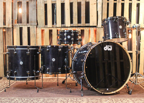 DW Collector's Standard Maple Ebony Stain Drum Set - 28,15,18,20,14sn - SO#1291945