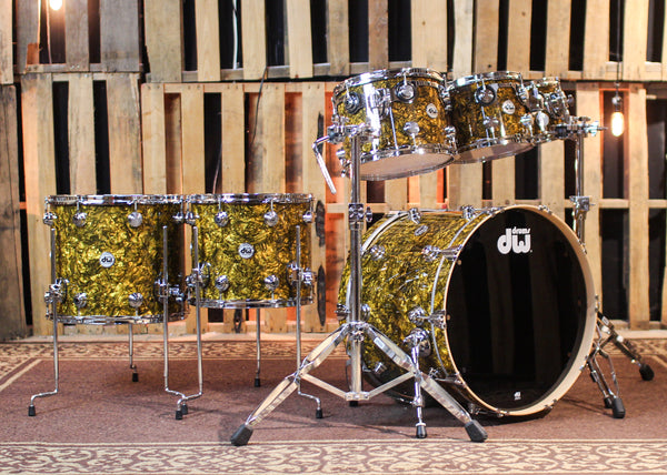 DW Collector's Standard Maple Gold Abalone Drum Set - 22,8,10,12,14,16 - SO#1423477