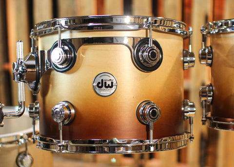 DW Collector's Maple Satin Burnt Toast Fade Drum Set - 22,10,12,16 - SO#1310895