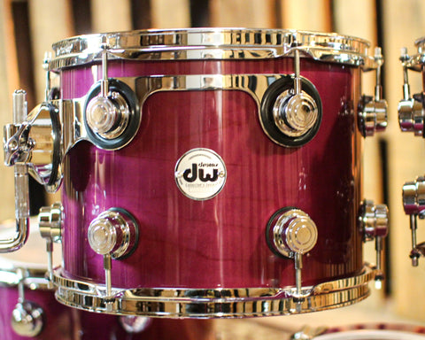 DW Collector's Standard Maple Ultraviolet Purple Lacquer Drum Set - 22,10,12,14,14sn - SO#1395985