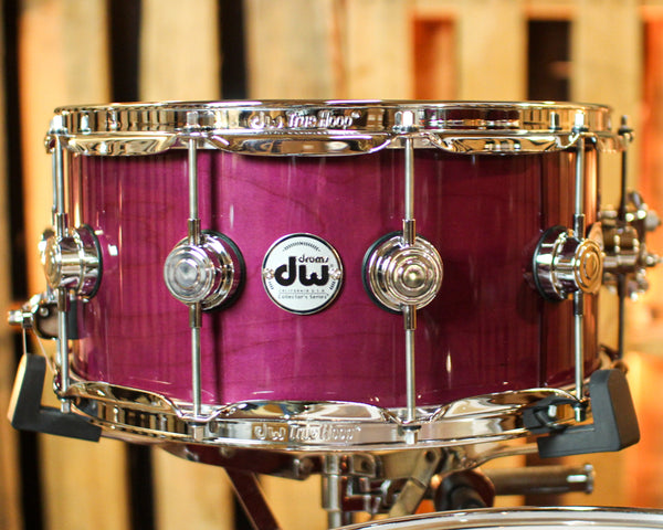 DW Collector's Standard Maple Ultraviolet Purple Lacquer Drum Set - 22,10,12,14,14sn - SO#1395985