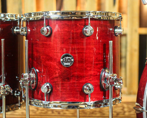 DW Performance Cherry Stain 5pc Drum Set - 18x22, 8x10, 9x12, 12x14,14x16