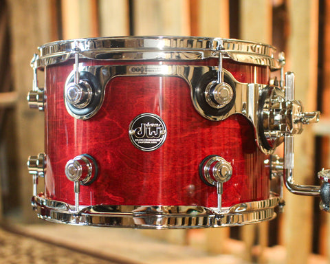 DW Performance Cherry Stain Lacquer Bop Drum Set - 14x18, 8x12, 14x14