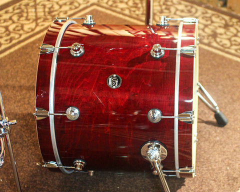 DW Performance Cherry Stain Lacquer Fusion Drum Set - 16x20, 8x10, 9x12, 12x14