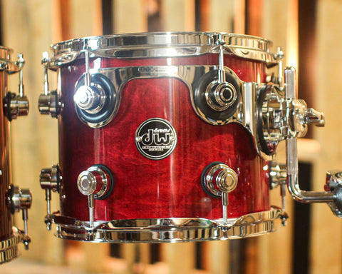 DW Performance Cherry Stain Lacquer Stage Drum Set - 18x22, 8x10, 9x12, 14x16