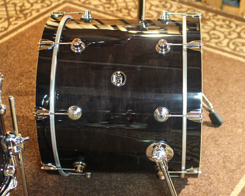 DW Performance Ebony Stain Lacquer Fusion Drum Set - 16x20, 8x10, 9x12, 12x14