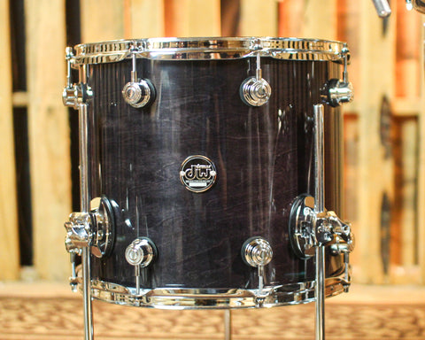 DW Performance Ebony Stain Lacquer Fusion Drum Set - 16x20, 8x10, 9x12, 12x14