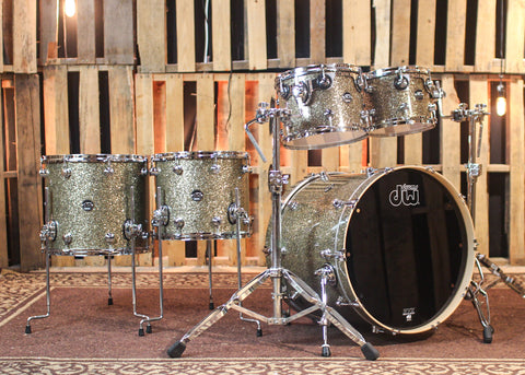 DW Performance Ginger Glitter Glass 5pc Drum Set - 18x22,8x10,9x12,12x14,14x16