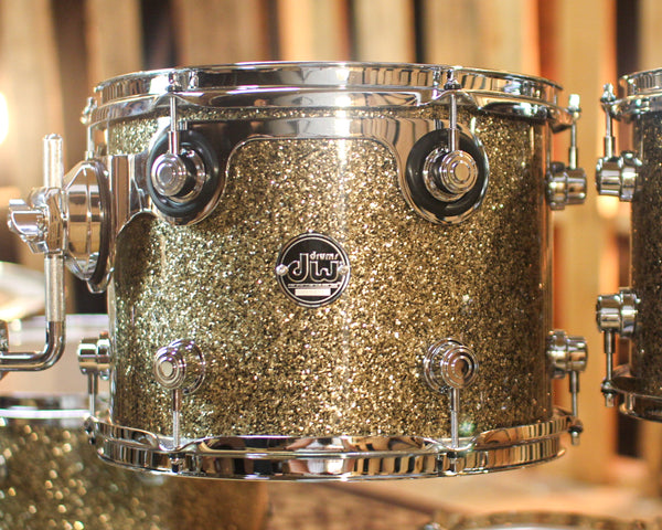 DW Performance Ginger Glitter Glass 5pc Drum Set - 18x22,8x10,9x12,12x14,14x16