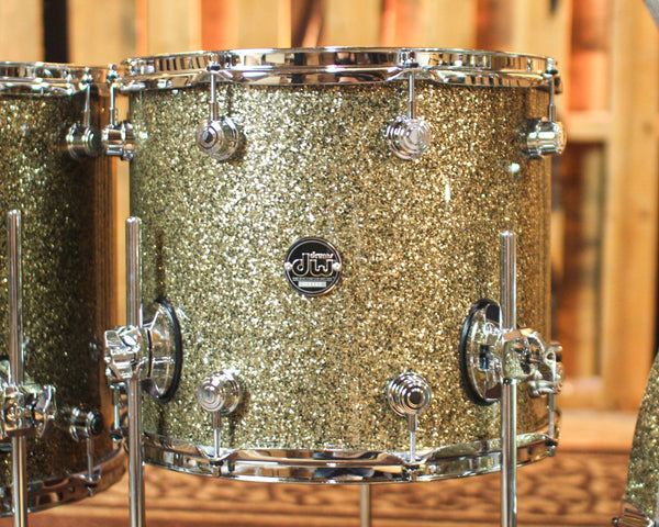 DW Performance Ginger Glitter Glass 5pc Drum Set - 18x22,8x10,9x12,12x14,14x16