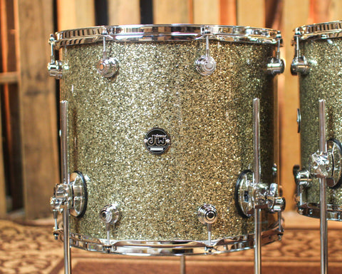 DW Performance Ginger Glitter Glass 5pc Drum Set - 18x22,8x10,9x12,12x14,14x16