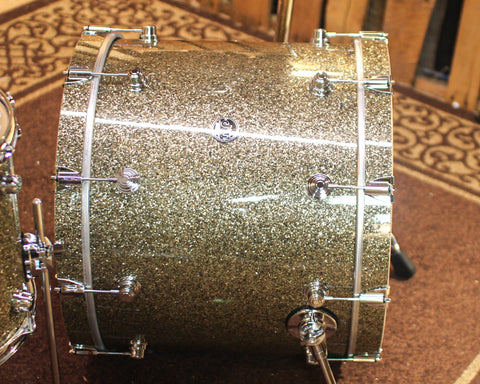 DW Performance Ginger Glitter Glass 6pc Drum Set - 18x22,7x8,8x10,9x12,12x14,14x16