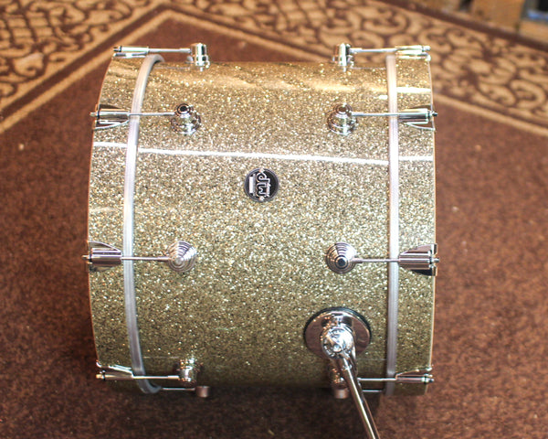 DW Performance Ginger Glitter Glass Bass Drum - 14x18