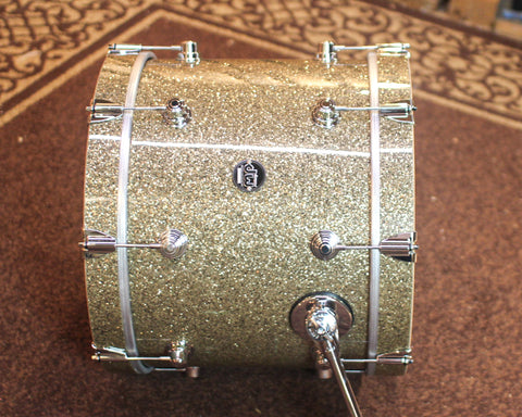 DW Performance Ginger Glitter Glass Bass Drum - 14x18