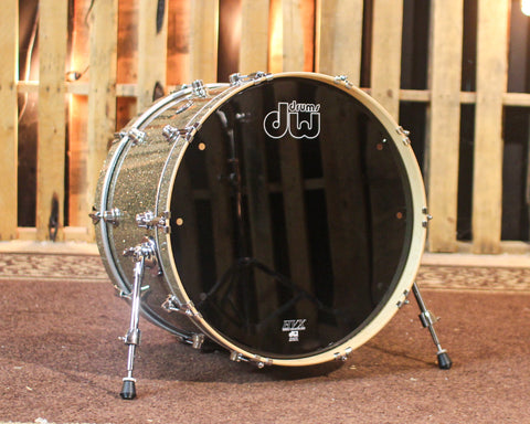 DW Performance Ginger Glitter Glass Bass Drum - 14x22