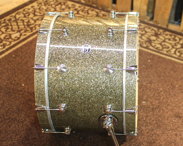 DW Performance Ginger Glitter Glass Bass Drum - 14x22