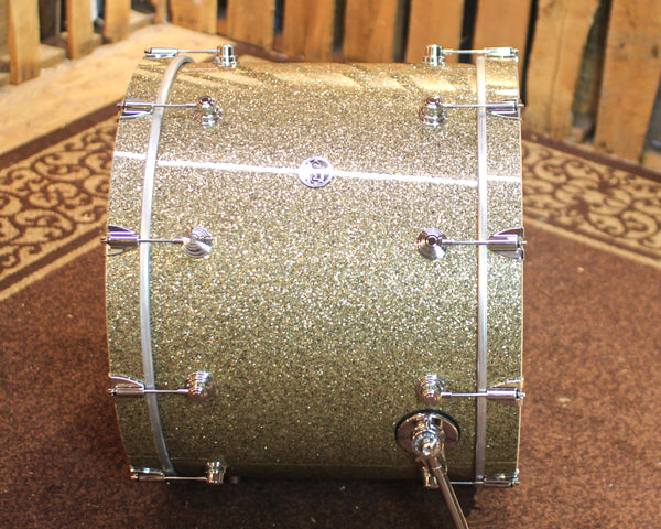 DW Performance Ginger Glitter Glass Bass Drum - 18x24