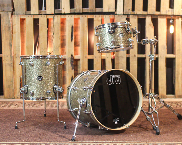 DW Performance Ginger Glitter Glass Bop Drum Set - 14x18, 8x12, 14x14