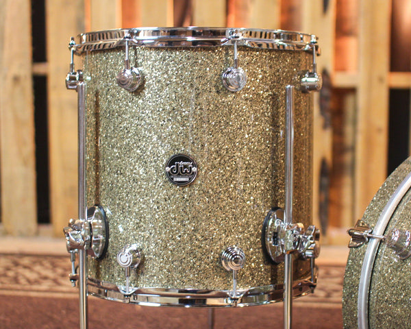 DW Performance Ginger Glitter Glass Bop Drum Set - 14x18, 8x12, 14x14