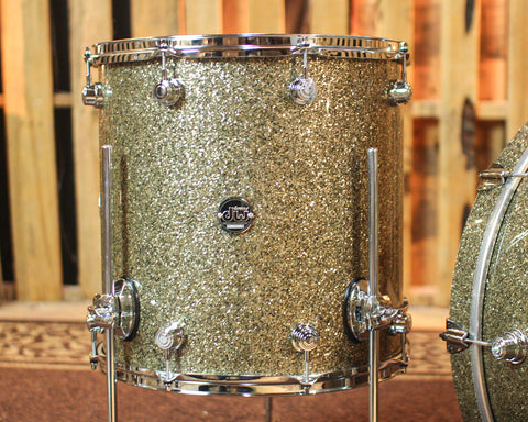 DW Performance Ginger Glitter Glass Rock Drum Set - 14x24, 9x13, 16x16